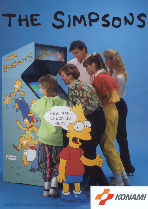 The Simpsons (2 Players World, set 2) Arcade Game Cover